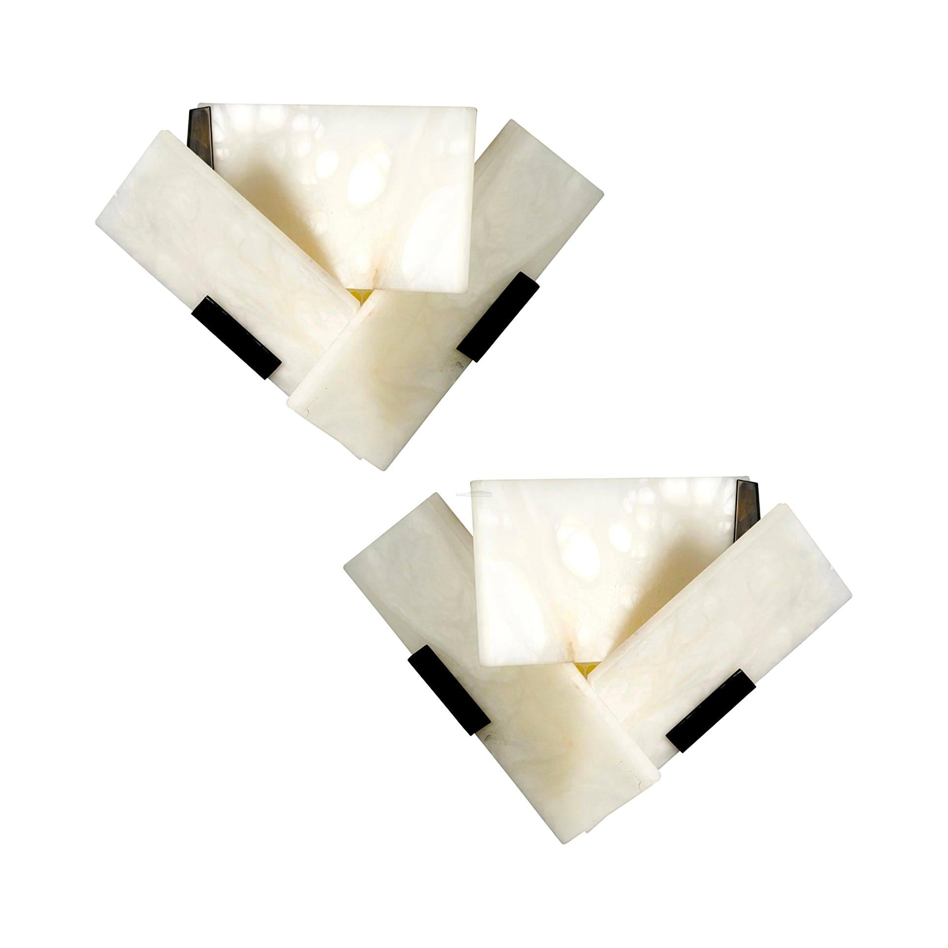 Fly Alabaster Wall Sconce - Alabaster, Alabaster Wall Lamp-1-Luxehomezone