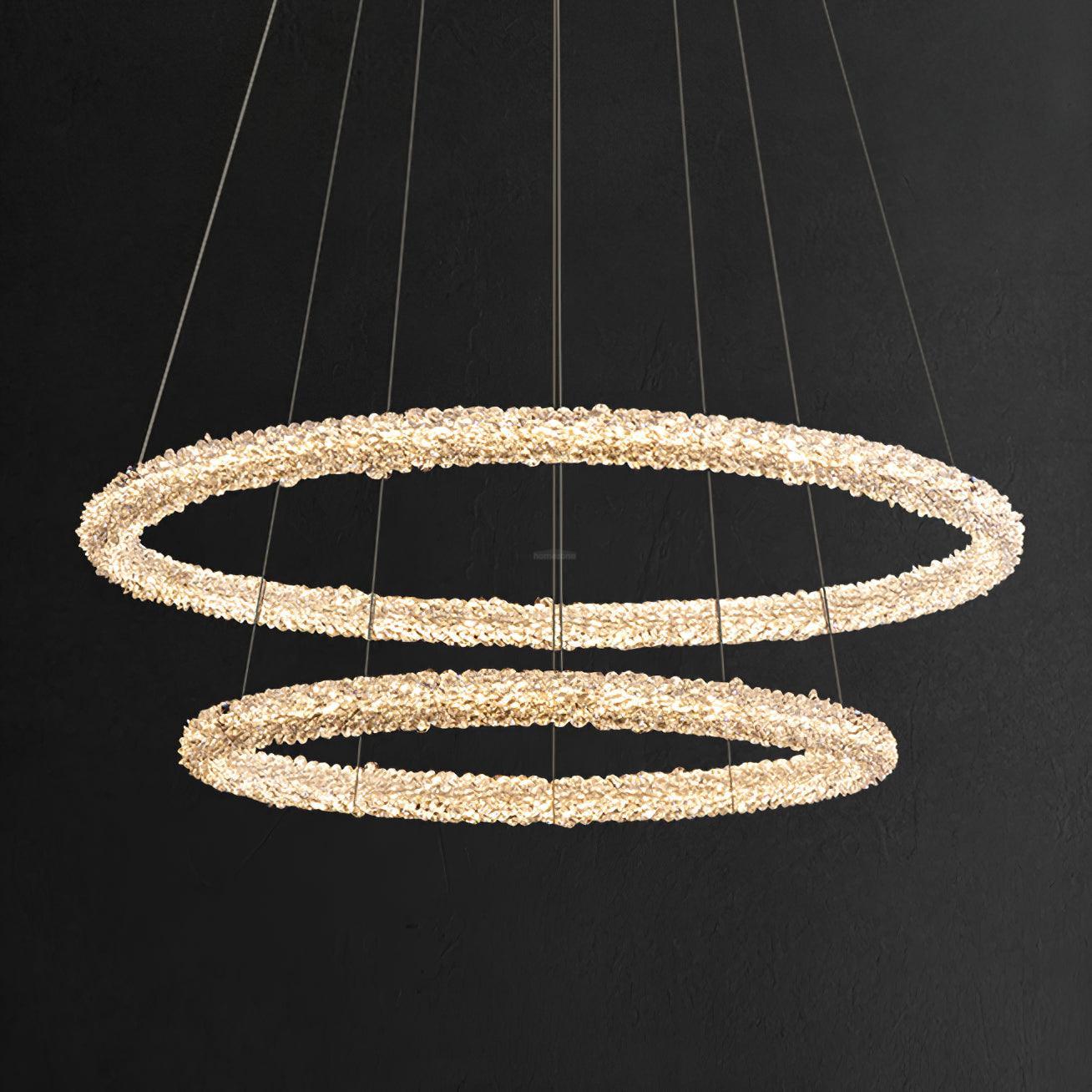 Crystal Ring Chandeliers - Crystals-1-Luxehomezone