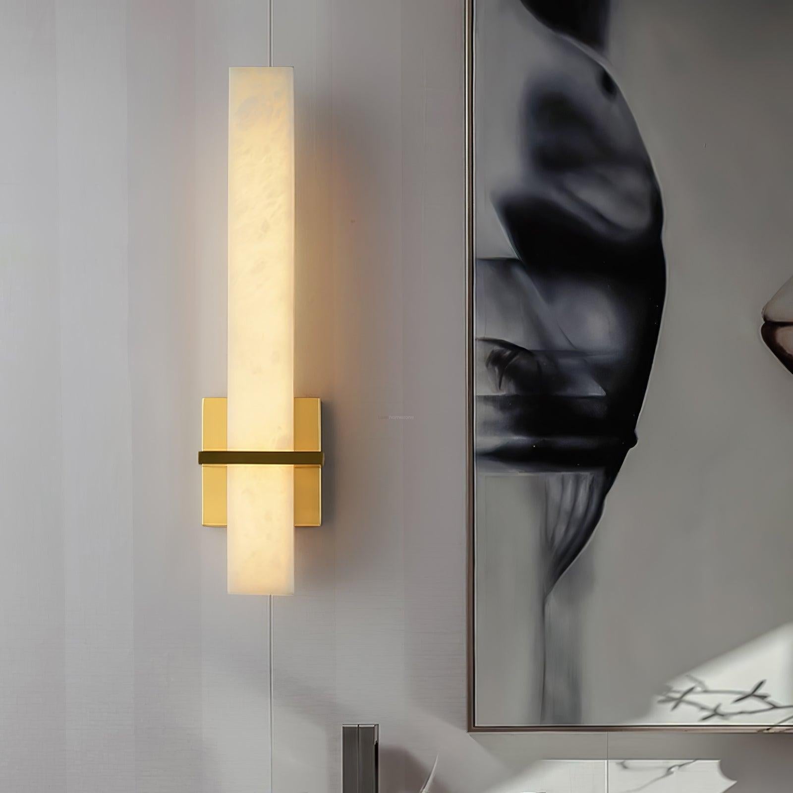Milan Alabaster Wall Sconce Style A - Alabaster, Alabaster Wall Lamp-1-Luxehomezone