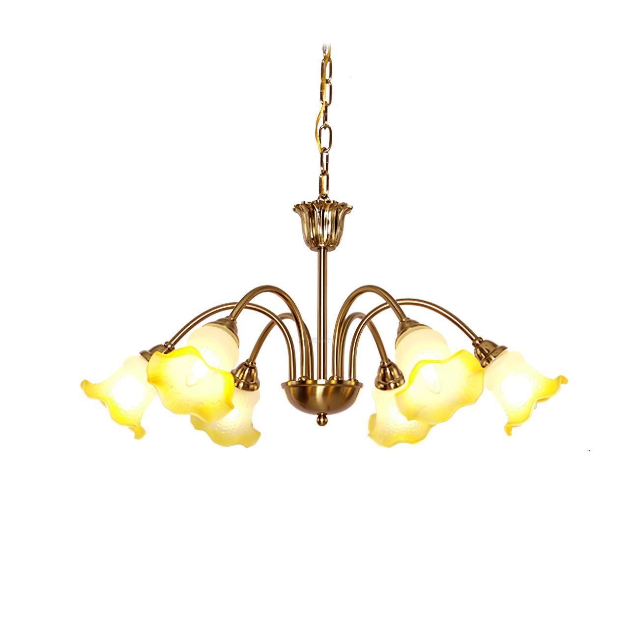 Morning Glory Chandelier ∅ 24.4″ - Zahara-1-Luxehomezone