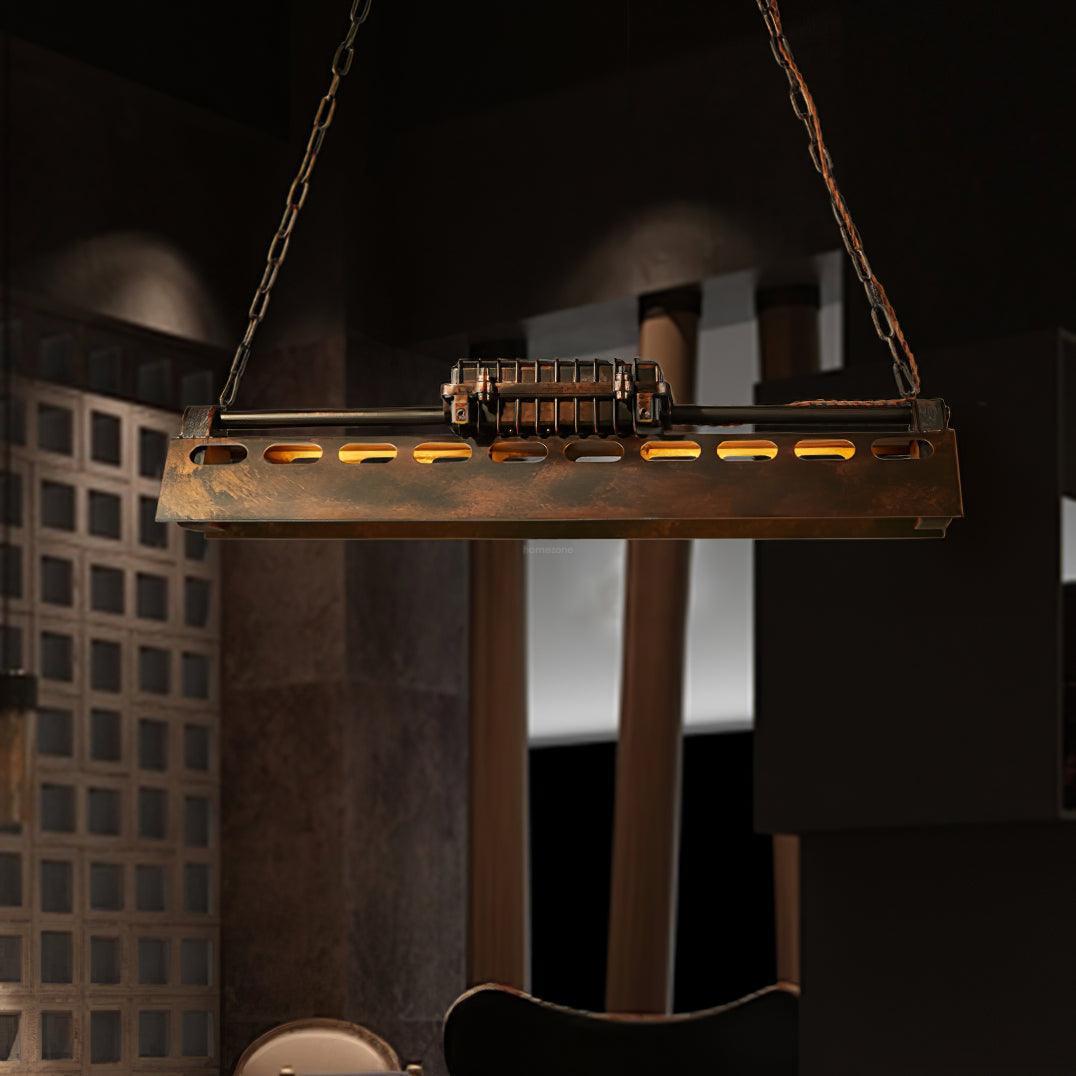 Industrial Steampunk Style Chandelier, Dining Table Lamp, Kitchen Island Lamp - Bar, Bloom, Optimized-1-Luxehomezone