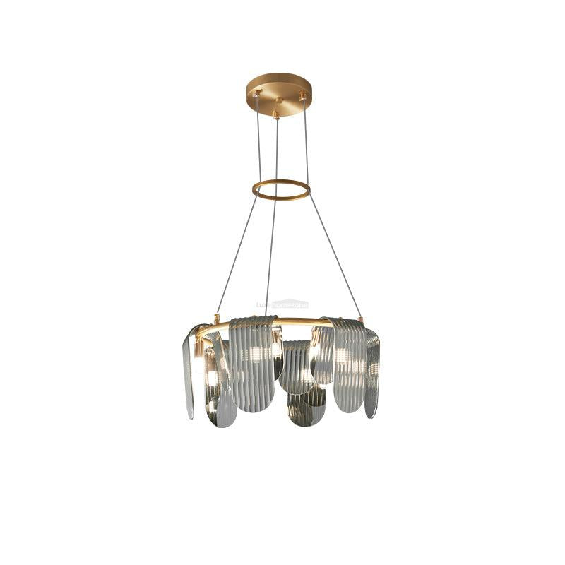 Folioles Brass Chandelier with 6/9/12 lamps - -1-Luxehomezone