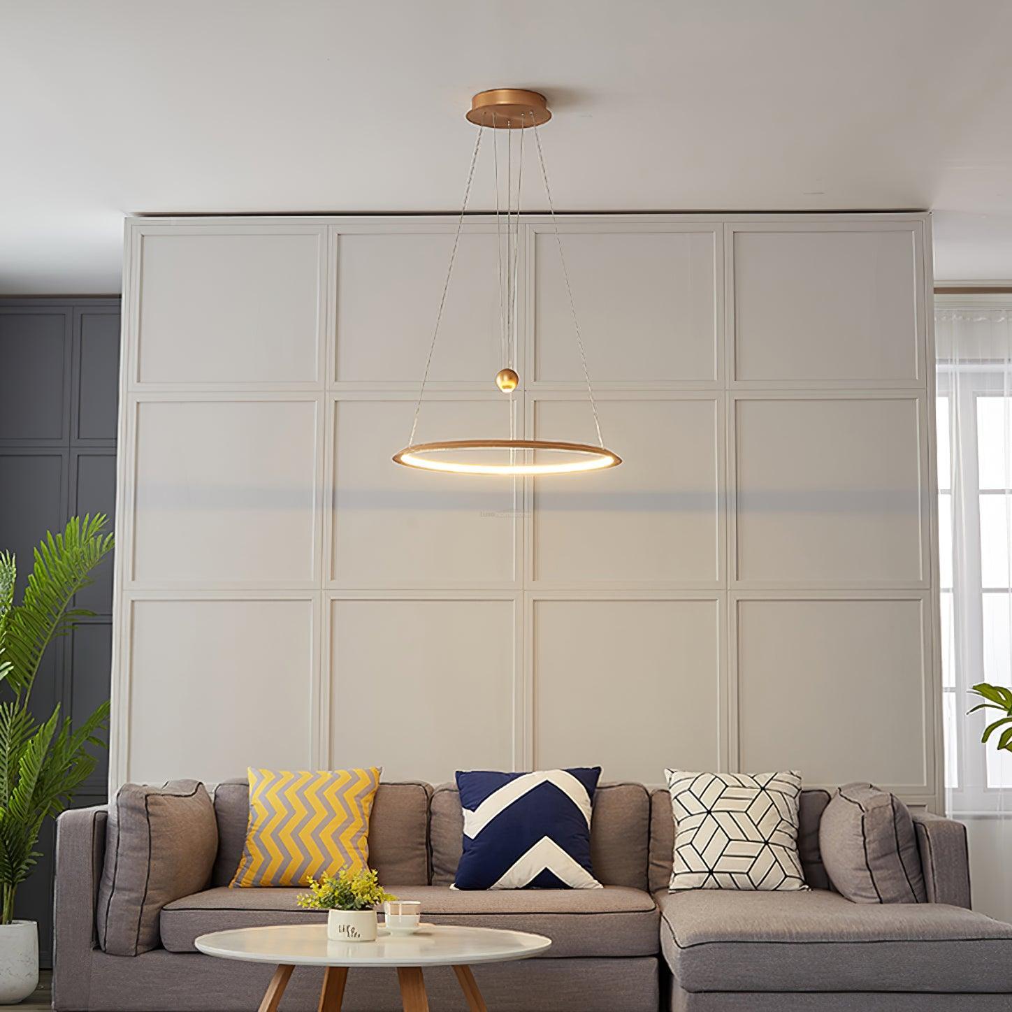 Circular LED Chandelier ∅ 23.6″ - ring-1-Luxehomezone