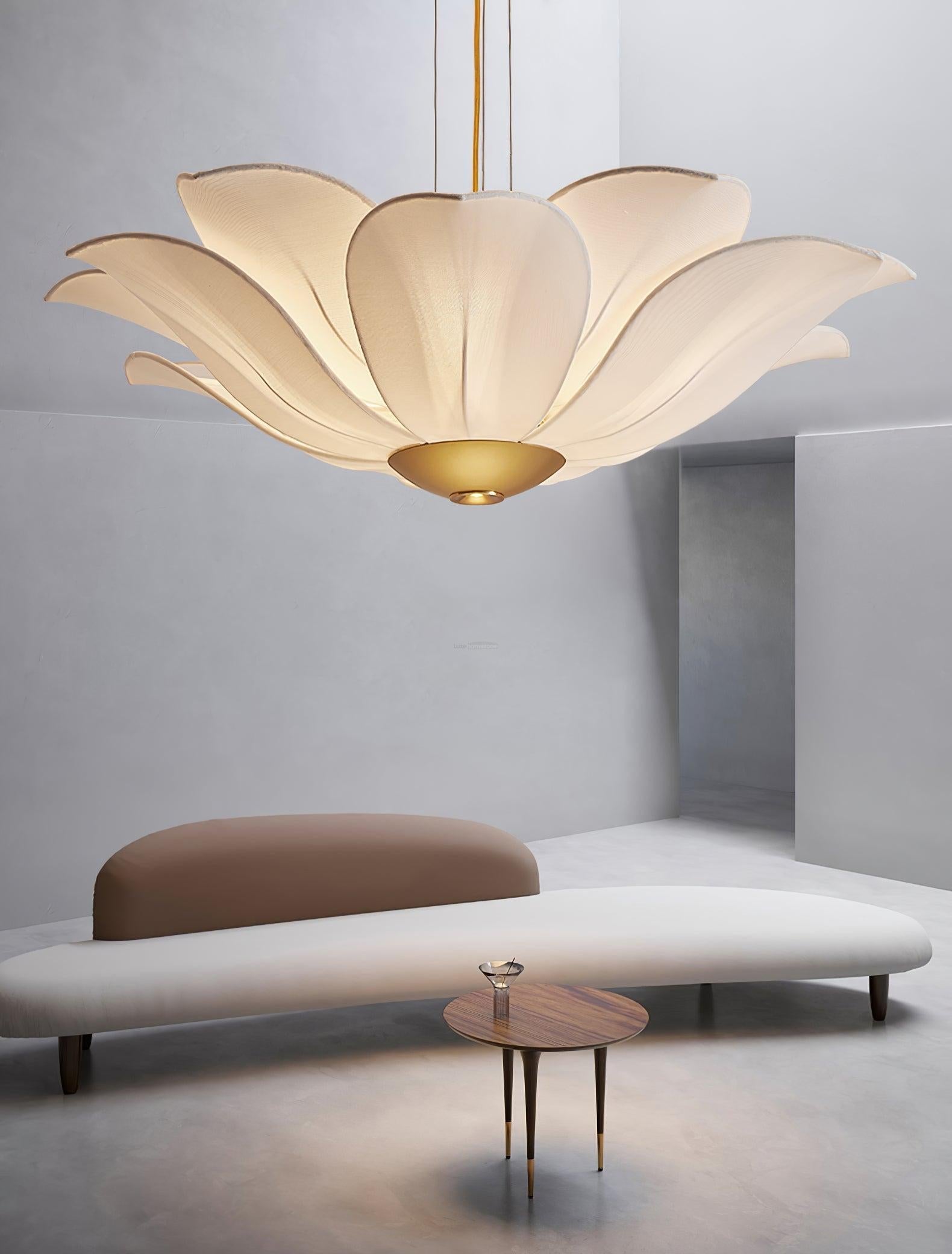 Fiore Chandelier  ∅ 32.3″ - Pleated-1-Luxehomezone