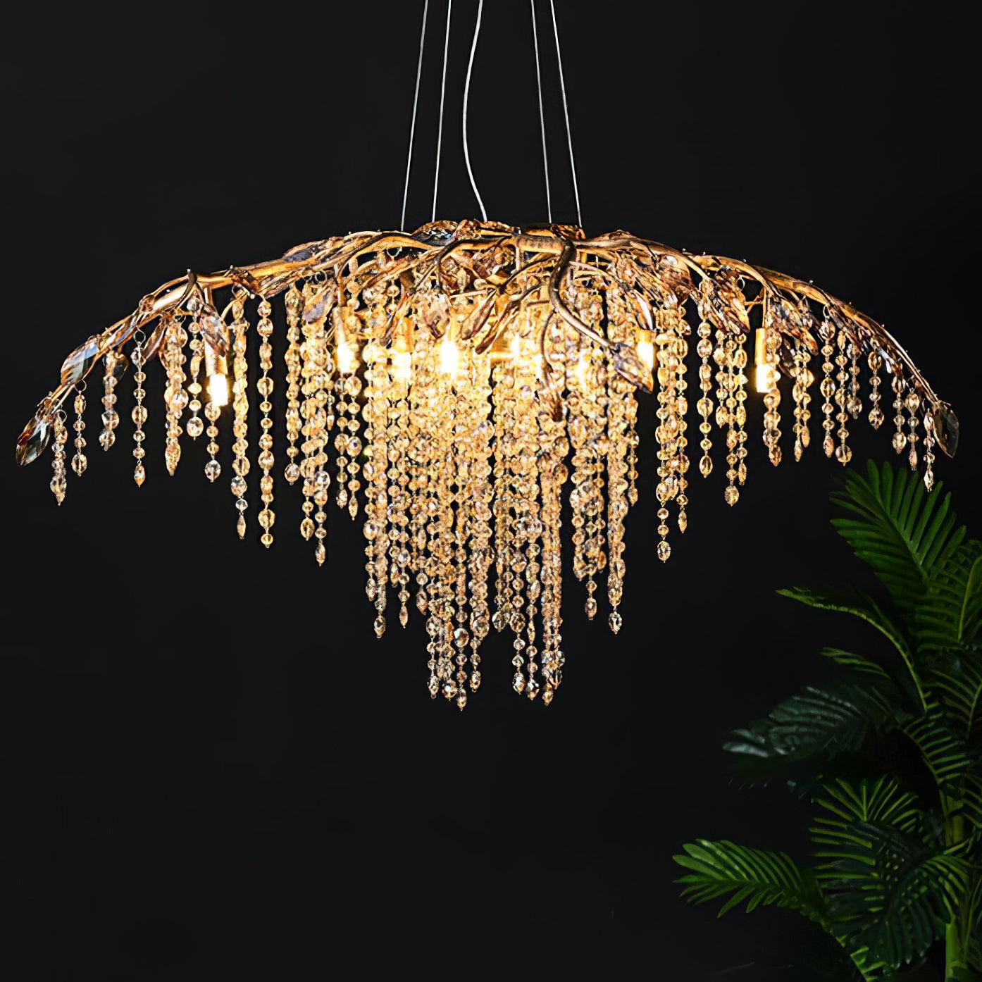 Autumn Twilight Round/Linear Chandelier - Branch-1-Luxehomezone