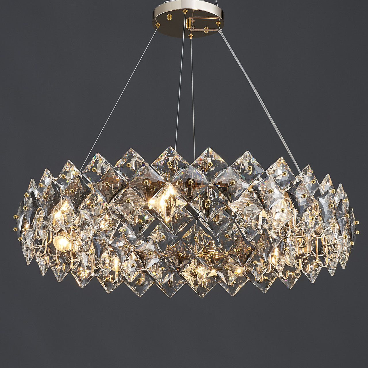 Scale Crystal Round Chandelier 8 Lights