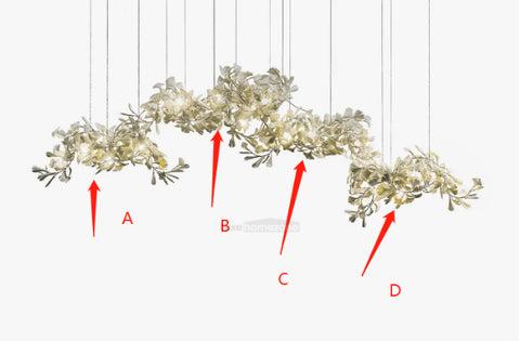 Ginkgo Chandelier Style C