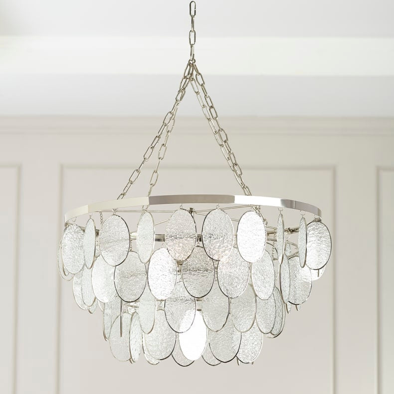 Textured Glass Chandelier
