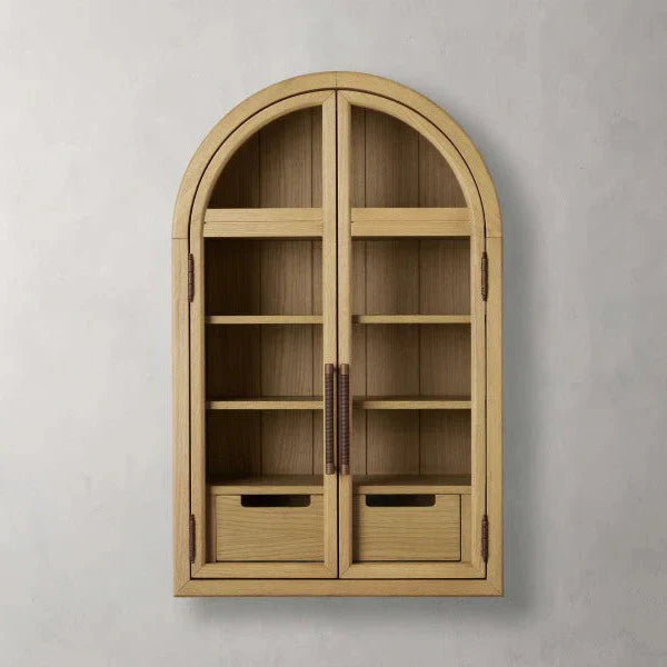 Hattie Wall Mounted Cabinet in Oak 24"W