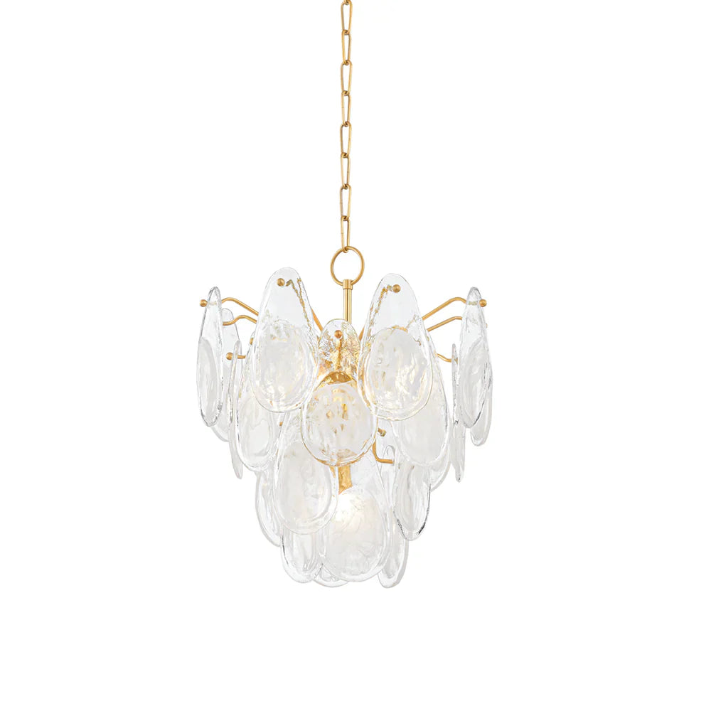 Darcia 20" 5 Lights Chandelier Aged Brass Finish