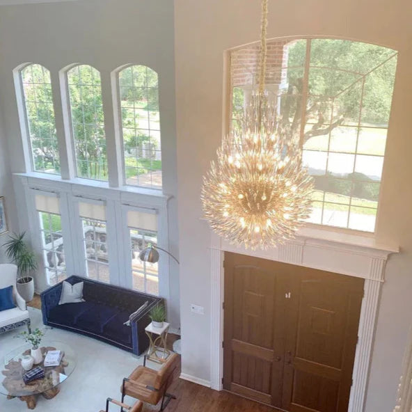 Arly Starburst Crystal Sputnik Chandelier 43"D