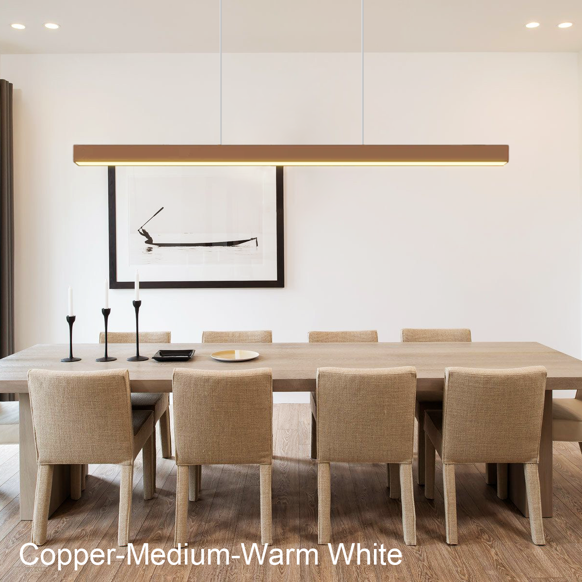 Dimmable LED  Linear Pendant Light - Bar-1-Luxehomezone