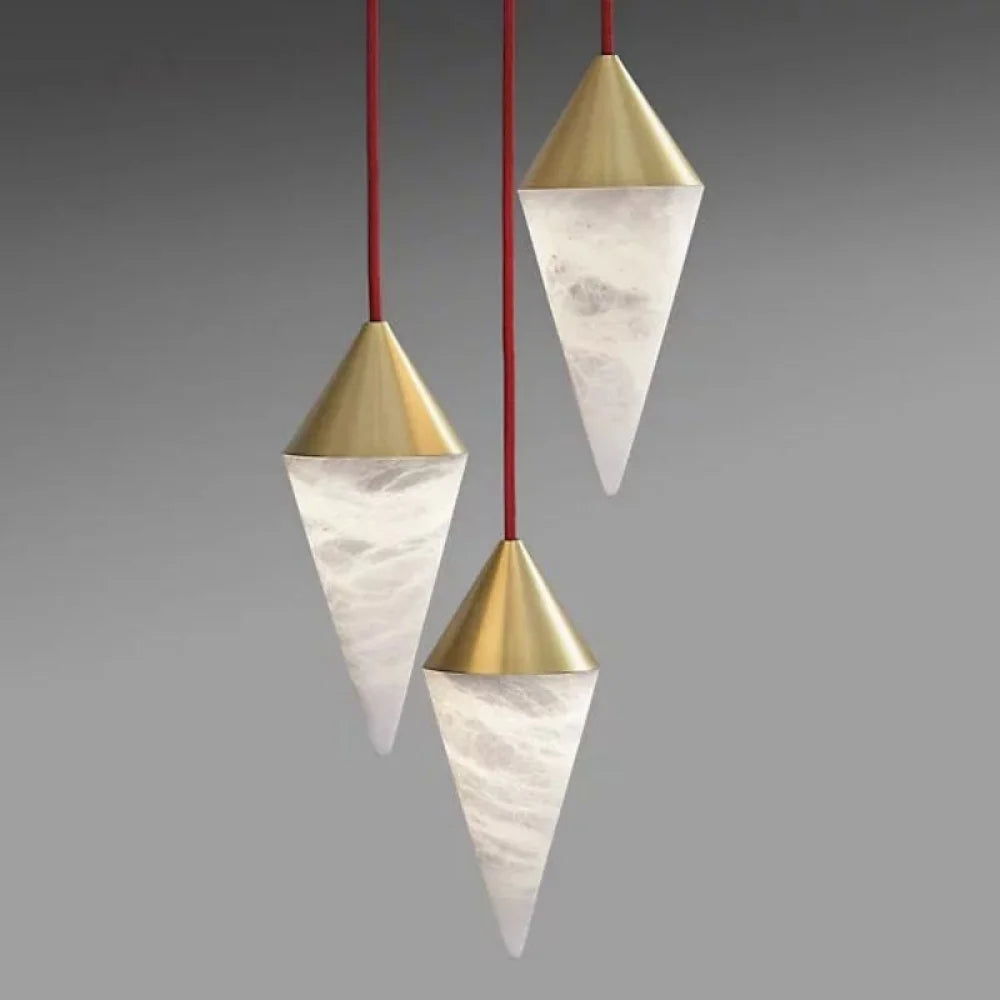Modern Alabaster Cone Cluster Chandelier - Alabaster, Alabaster Chandelier, Alabaster lightings, Bedroom, CCCC, Chandelier, Dining & Kitchen, entryway, foyer, Hallway, Hotel, Living Room, Modern, Stairs & Foyer-1-Luxehomezone