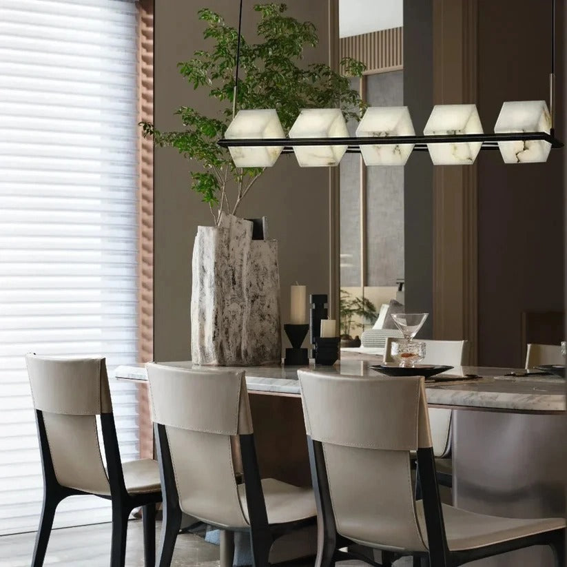 Modern Alabaster Cubic Island Chandelier Kitchen Pendant Lamp - AAAA, Alabaster, Alabaster Chandelier, Alabaster Chandeliers, Alabaster lightings, Alabaster pendant, Alabaster Series, All products, Chandelier, Chandeliers, Dining&Kitchen, Island, Island Chandelier, Living Room, Modern, Pendant, Pendant Light, topalabaster1-1-Luxehomezone