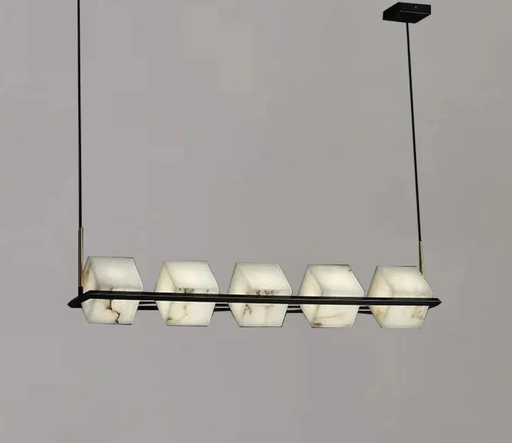 Modern Alabaster Cubic Island Chandelier Kitchen Pendant Lamp - AAAA, Alabaster, Alabaster Chandelier, Alabaster Chandeliers, Alabaster lightings, Alabaster pendant, Alabaster Series, All products, Chandelier, Chandeliers, Dining&Kitchen, Island, Island Chandelier, Living Room, Modern, Pendant, Pendant Light, topalabaster1-1-Luxehomezone