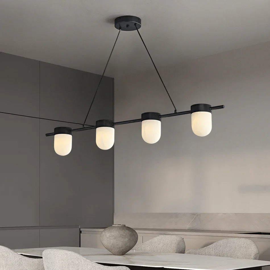 Chic Marble Linear Chandelier