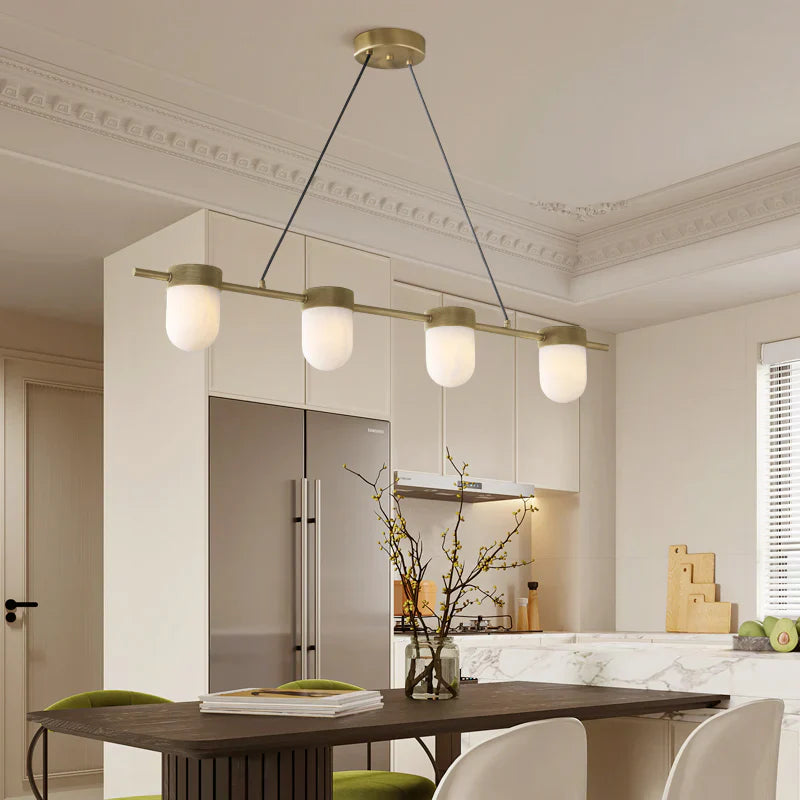 Chic Marble Linear Chandelier