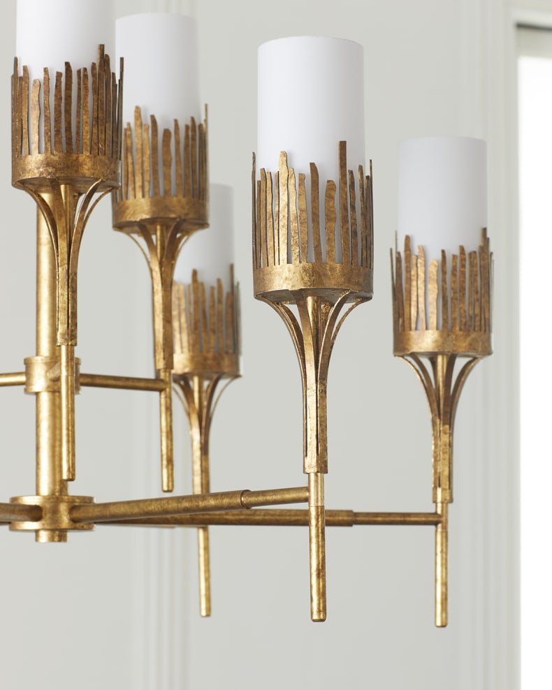 Sawgrass 9-Light Chandelier in Gold Leaf