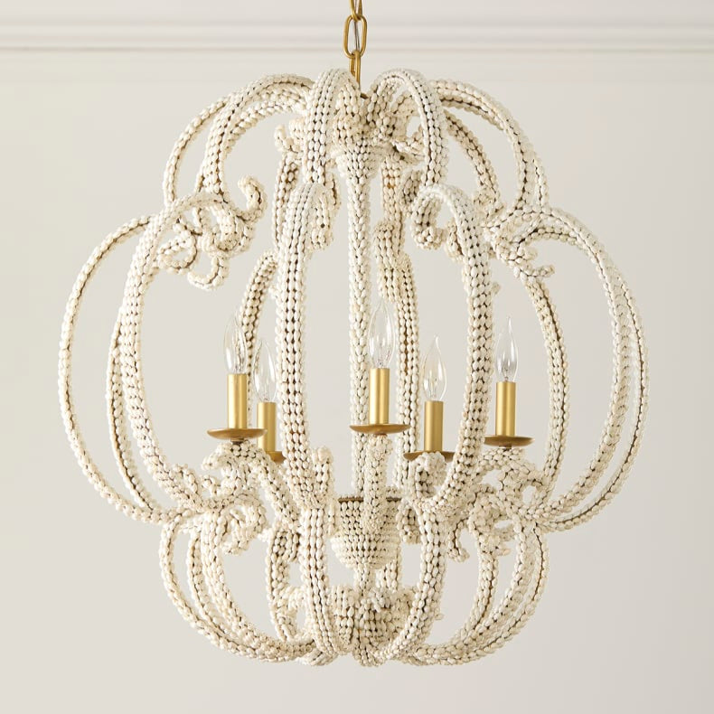 Simone Shell 5-Light Chandelier - 25"