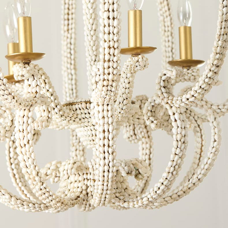 Simone Shell 5-Light Chandelier - 25"