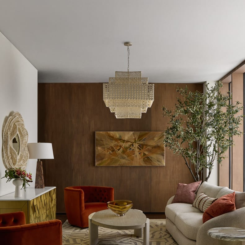 0Simone 28.5" 2-Light Chandelier