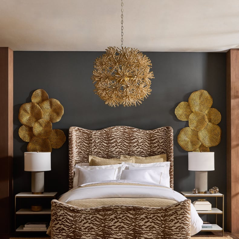 Beaded Flower Burst 28.5" 3-Light Chandelier
