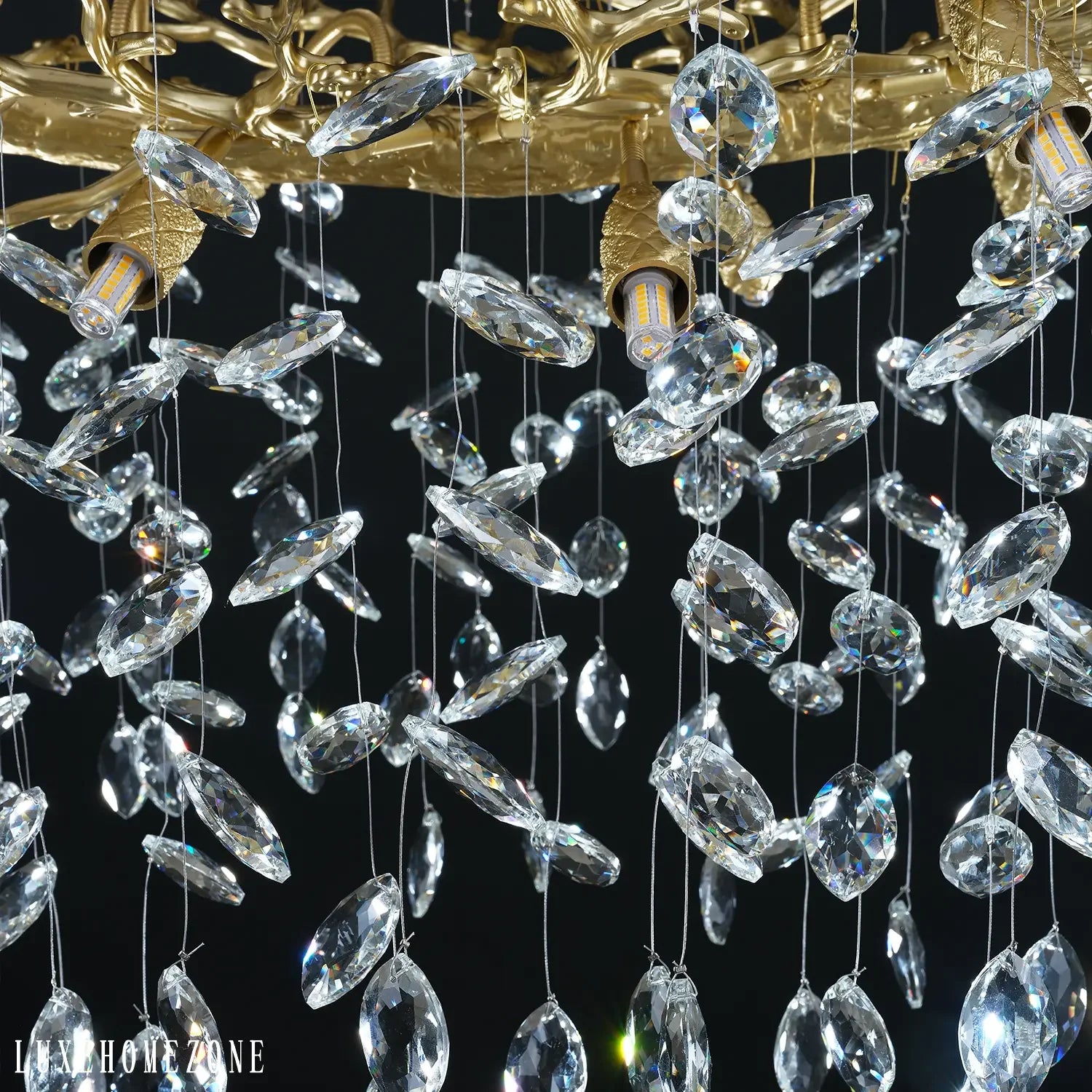 Solara Rectangular Tree Branch Chandelier 55" 72" Tree Branch