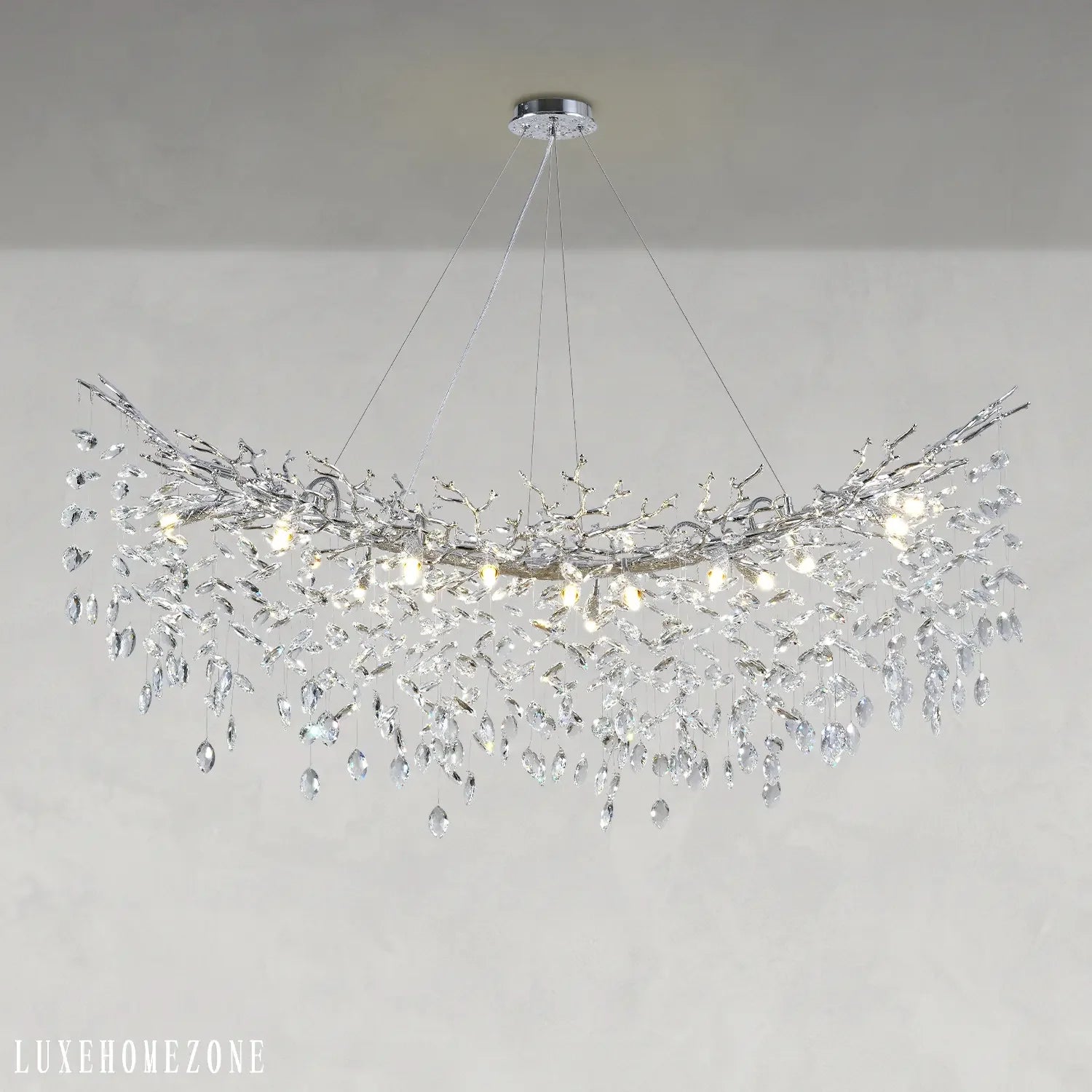 Solara Rectangular Tree Branch Chandelier 55" 72" Tree Branch