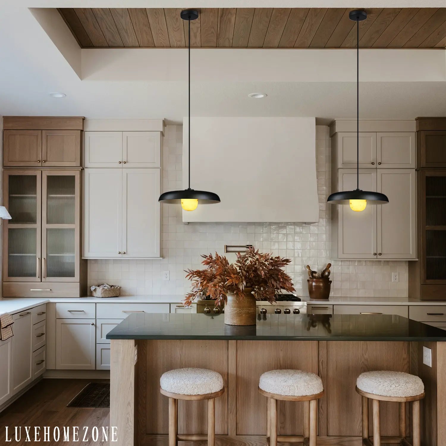 Alabaster Industrial Pendant Lights Kitchen Island