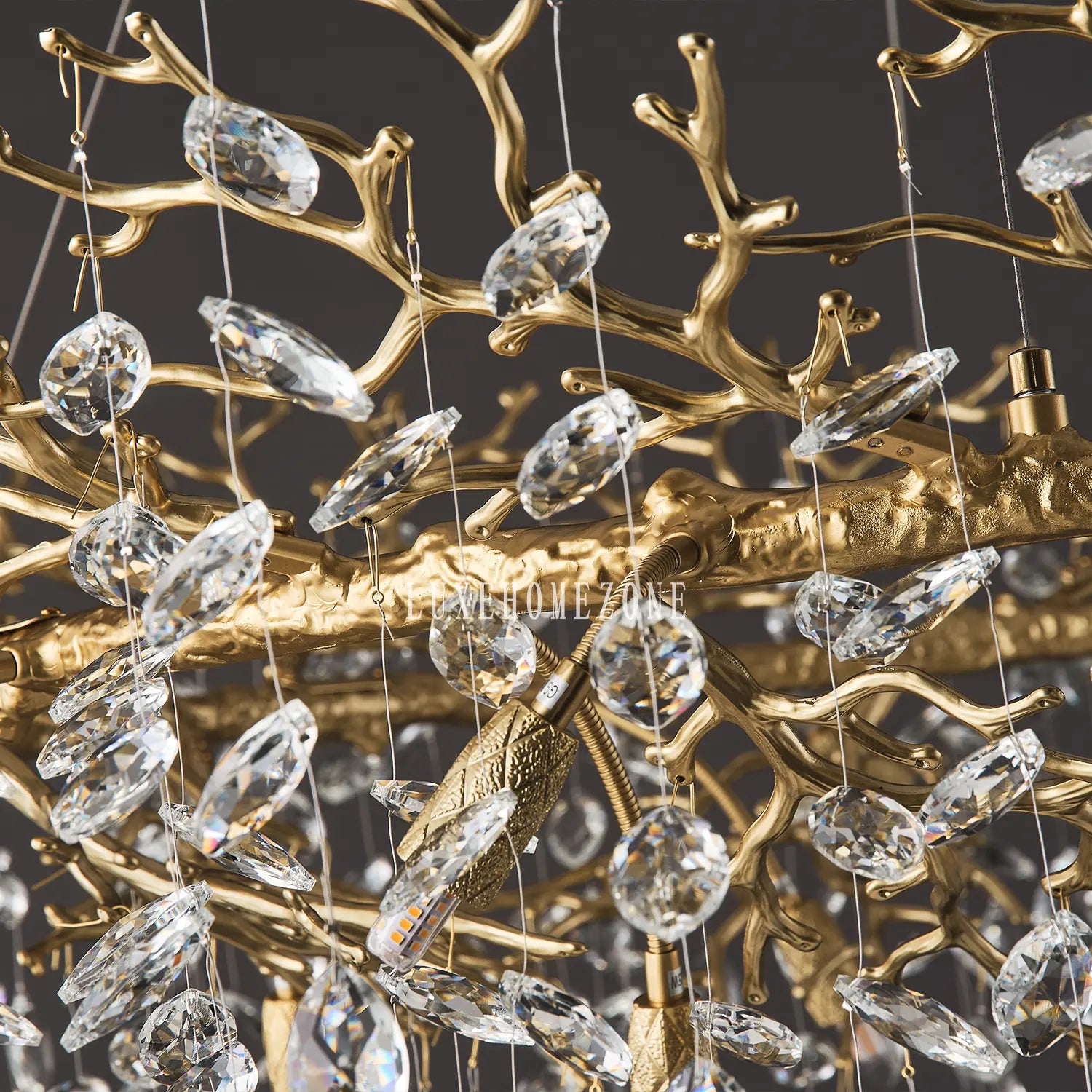 Solara Round Tree Branch Chandelier 48"