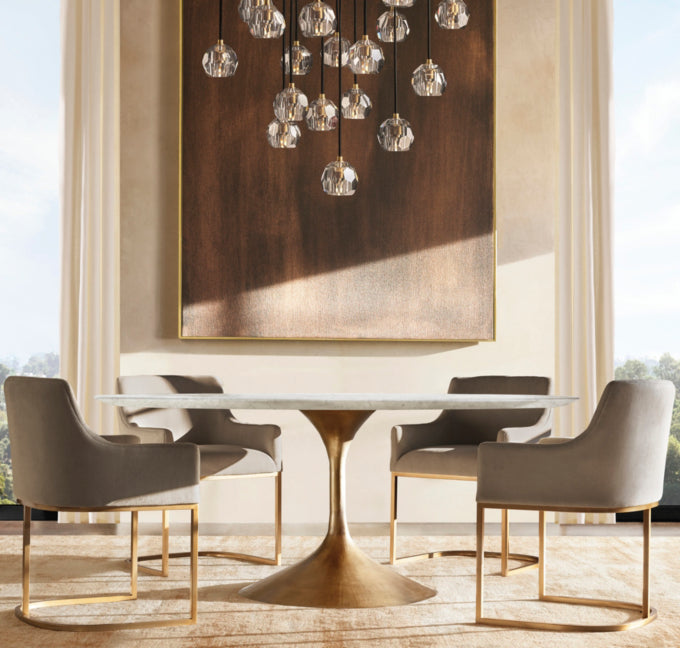 Aero Stone Round Dining Table