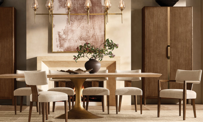 Aero Stone Rectangular Dining Table