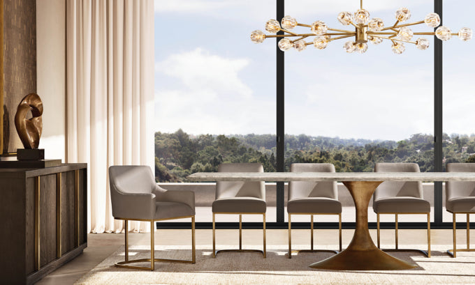 Aero Stone Rectangular Dining Table