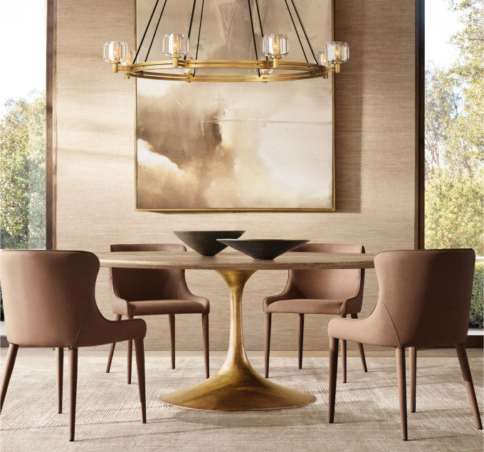 Aero Wood Round Dining Table