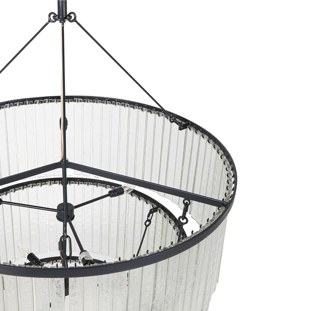 Fiora Industrial Cascading Round Chandelier