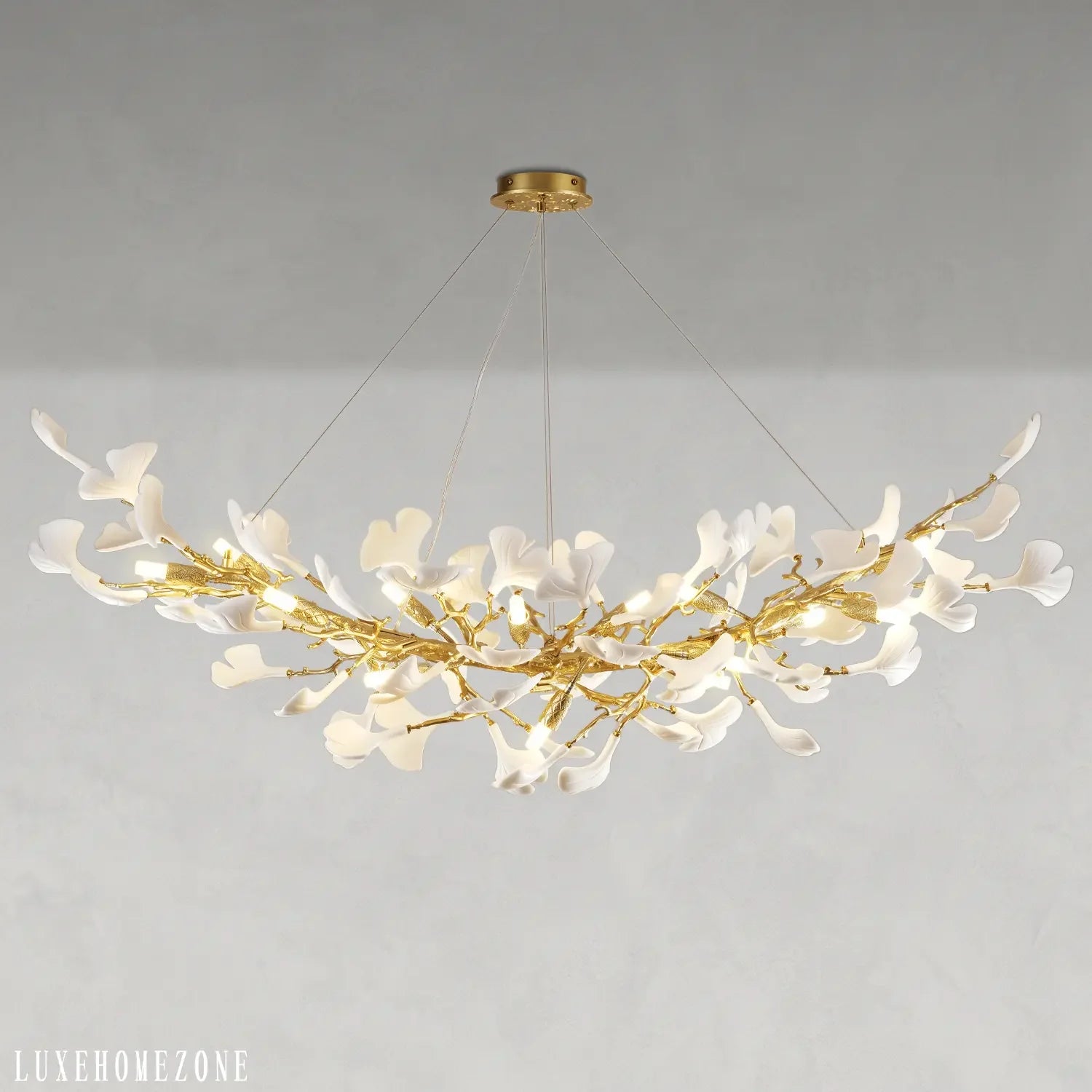 Ginkgo Rectangle Chandelier 55"