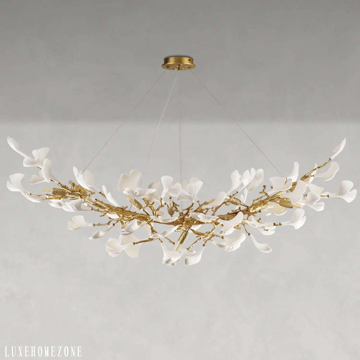 Ginkgo Rectangle Chandelier 55"