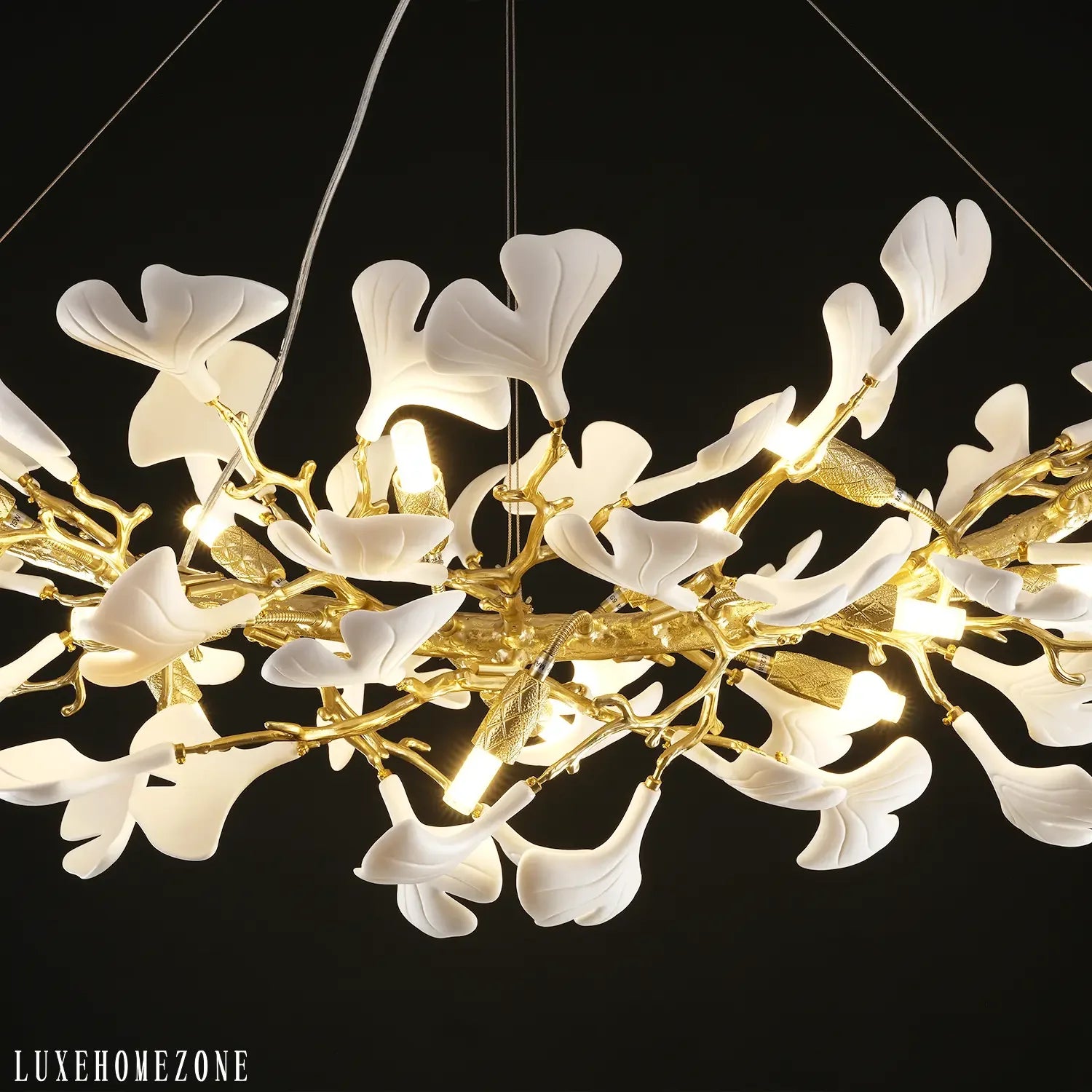 Ginkgo Rectangle Chandelier 55"