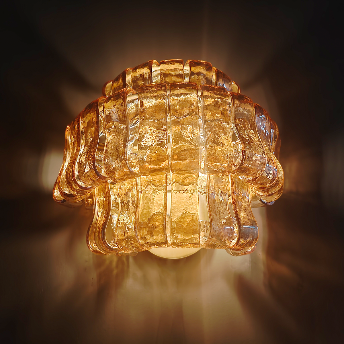 Art Glass Ghiaccio Wall Sconce - All Products, Ghiaccio Series, Ins Review, Wall Sconce- Wall Sconce1-Luxehomezone