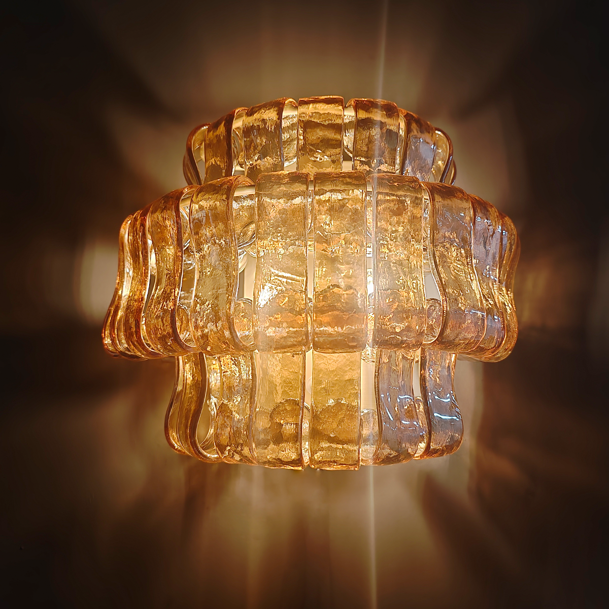 Art Glass Ghiaccio Wall Sconce - All Products, Ghiaccio Series, Ins Review, Wall Sconce- Wall Sconce1-Luxehomezone