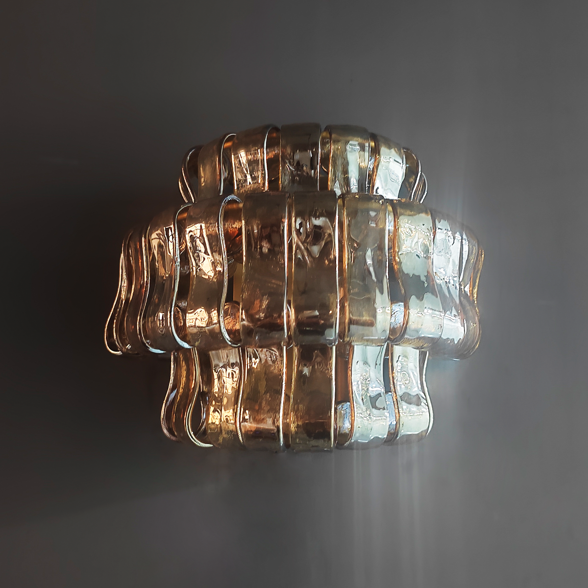 Art Glass Ghiaccio Wall Sconce - All Products, Ghiaccio Series, Ins Review, Wall Sconce- Wall Sconce1-Luxehomezone