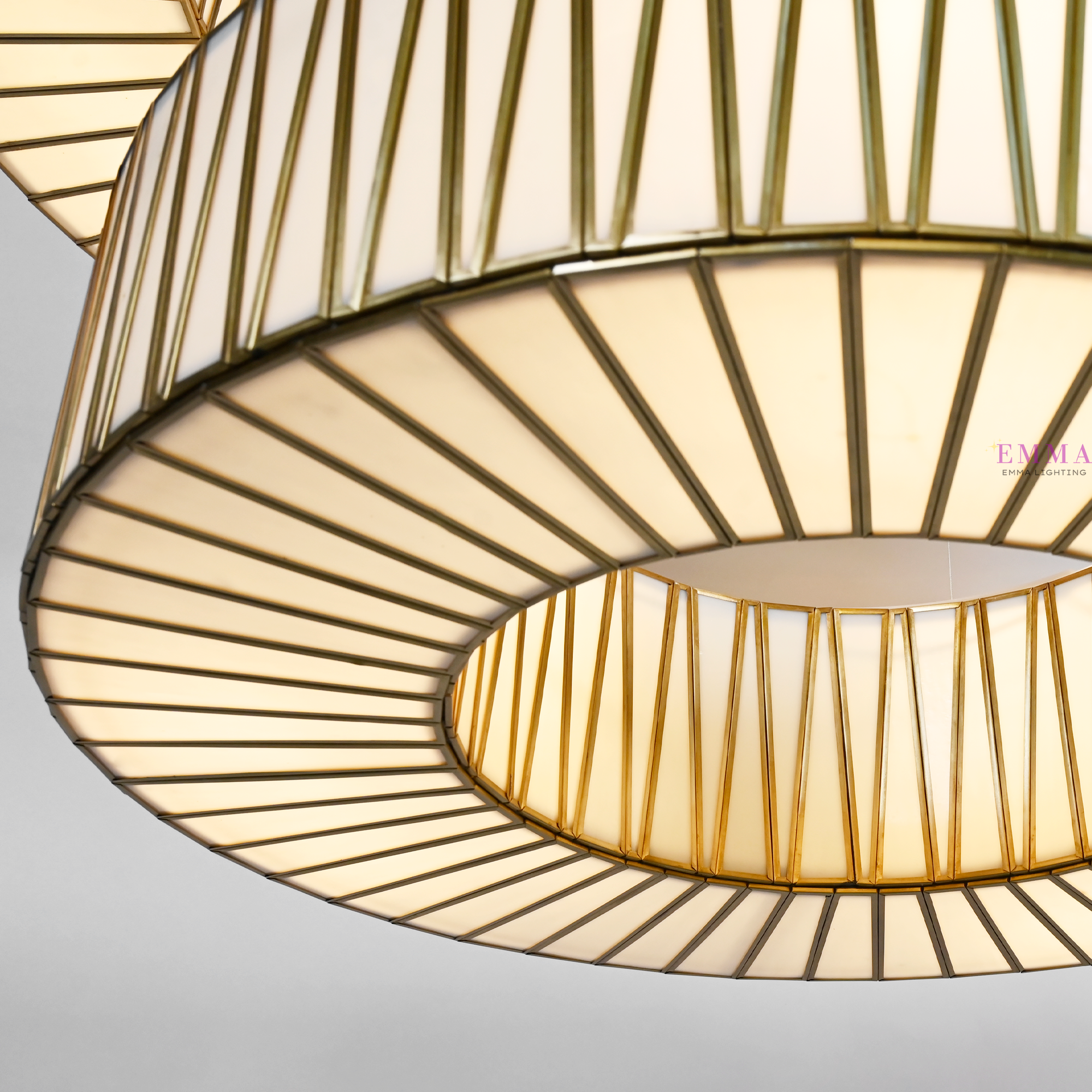 Art Glass Jeunet 2-Tier Round Chandelier - Best Sellers, Chandelier, Dinner Room, Foyer, Jeunet Series, Living Room- Chandelier1-Luxehomezone