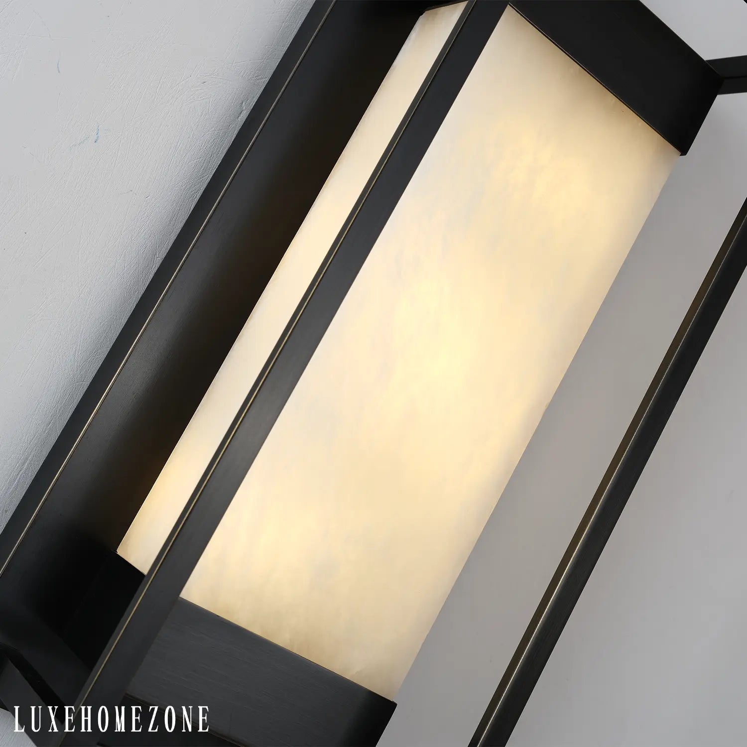 Maurizio Alabaster Square-Shaped Wall Sconces