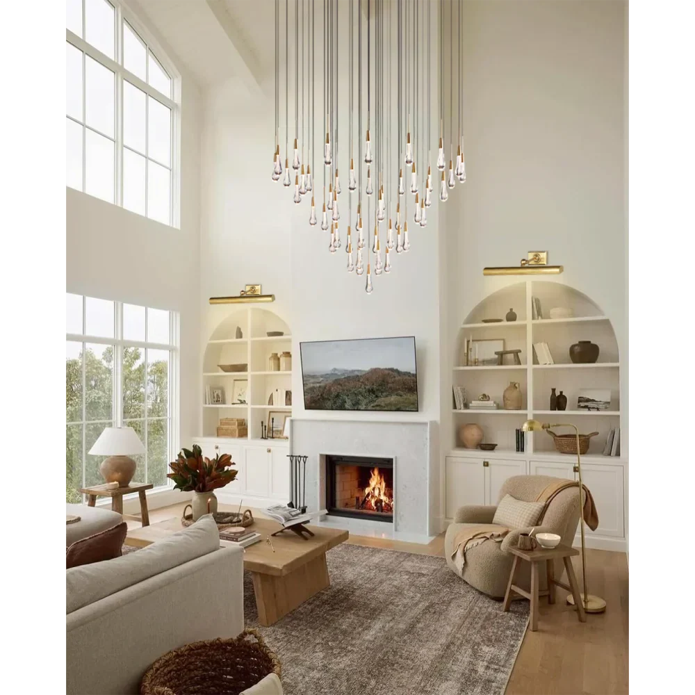 Solitaire Round Chandelier 58"D - Chandeliers- Chandeliers1-Luxehomezone