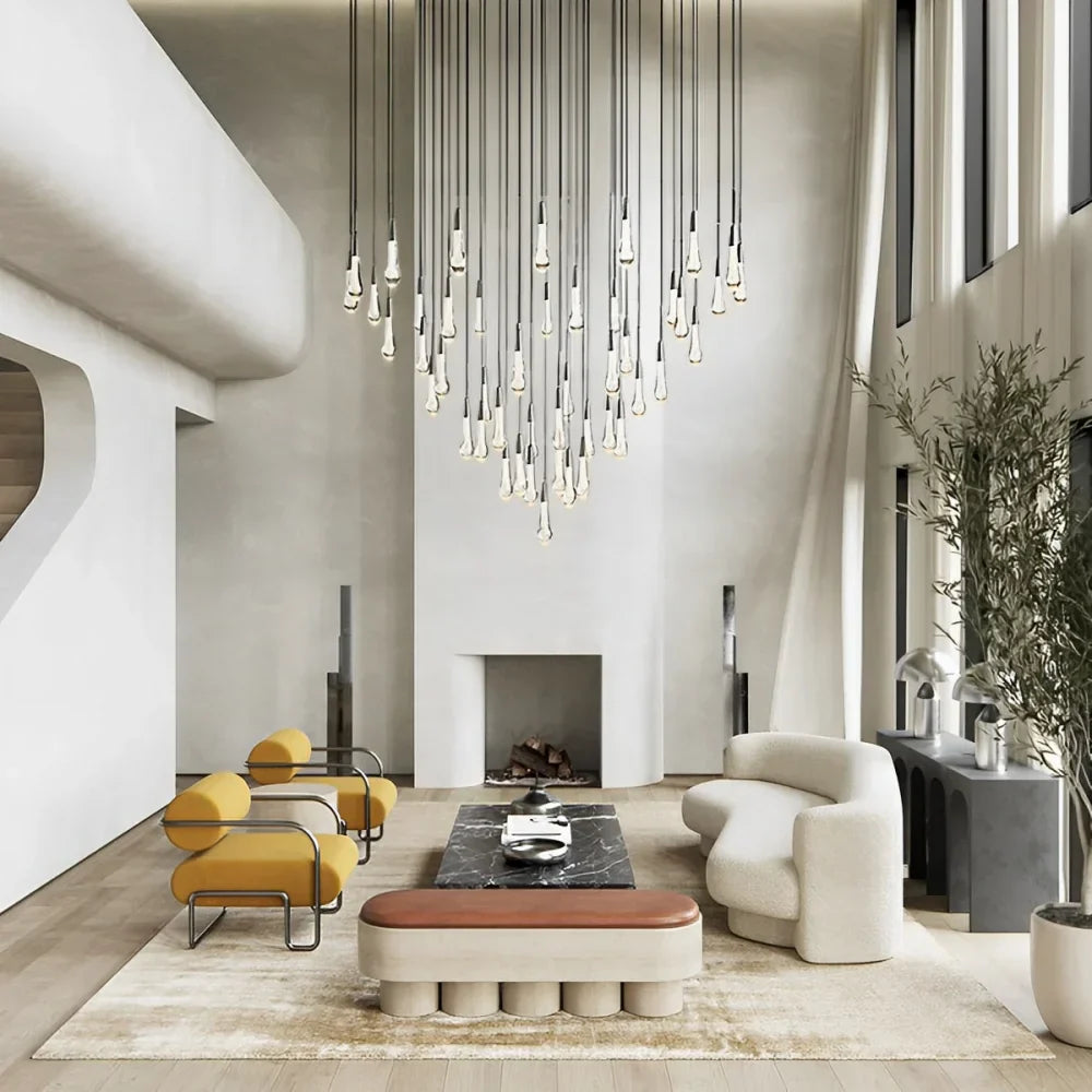 Solitaire Round Chandelier 58"D - Chandeliers- Chandeliers1-Luxehomezone