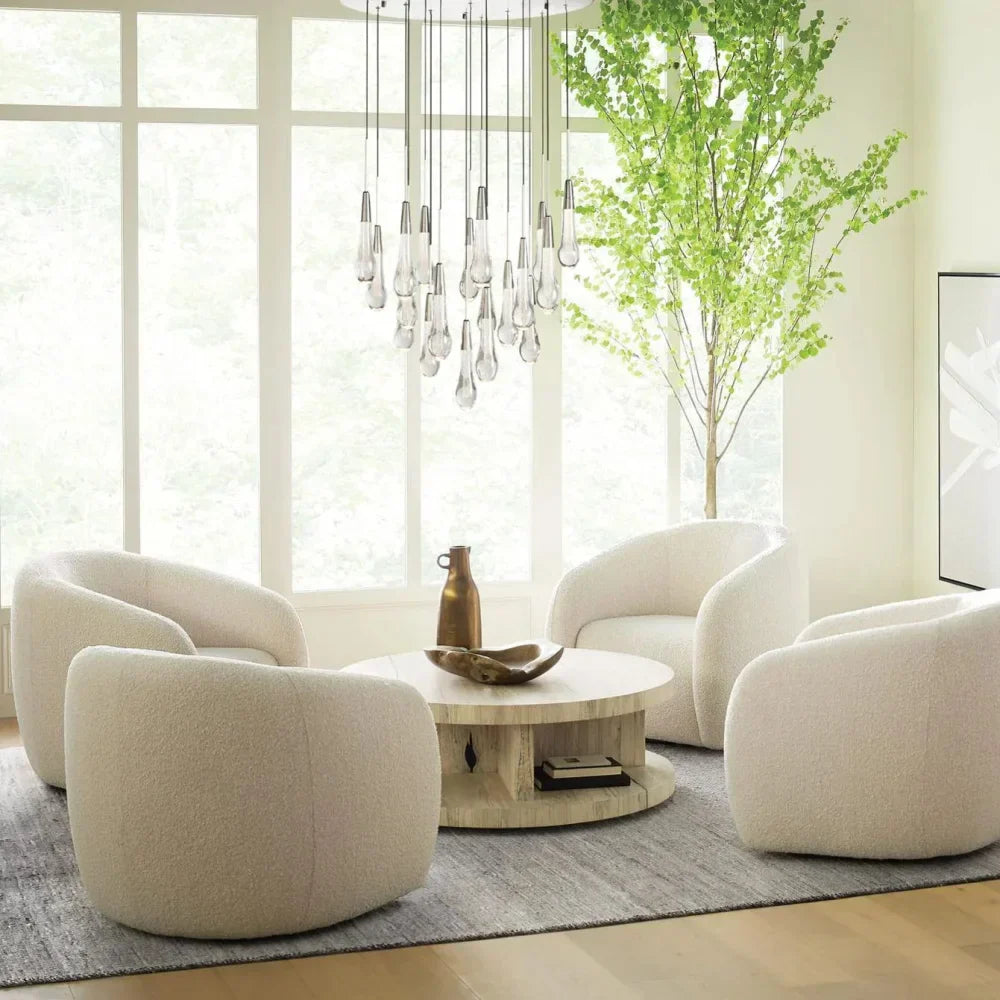 Solitaire Round Chandelier 17"W 24"W 36“W - - Chandeliers1-Luxehomezone