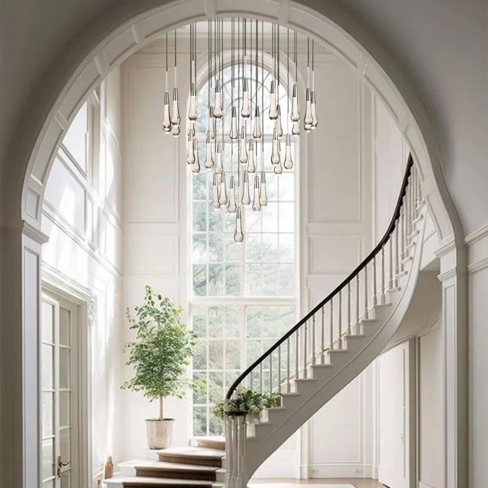 Solitaire Round Chandelier 17"W 24"W 36“W - - Chandeliers1-Luxehomezone