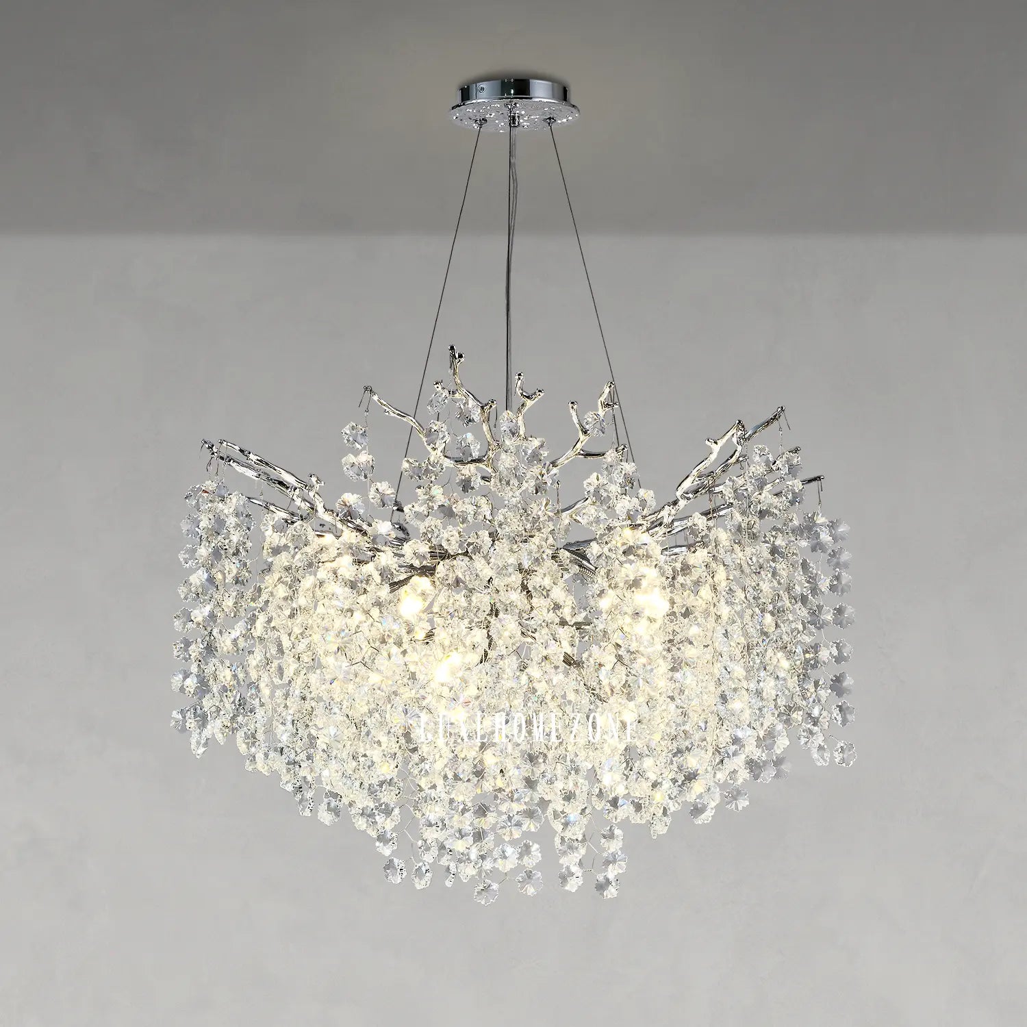 Solara Round Tree Branch Chandelier 30" 40" 55" Tree Branch