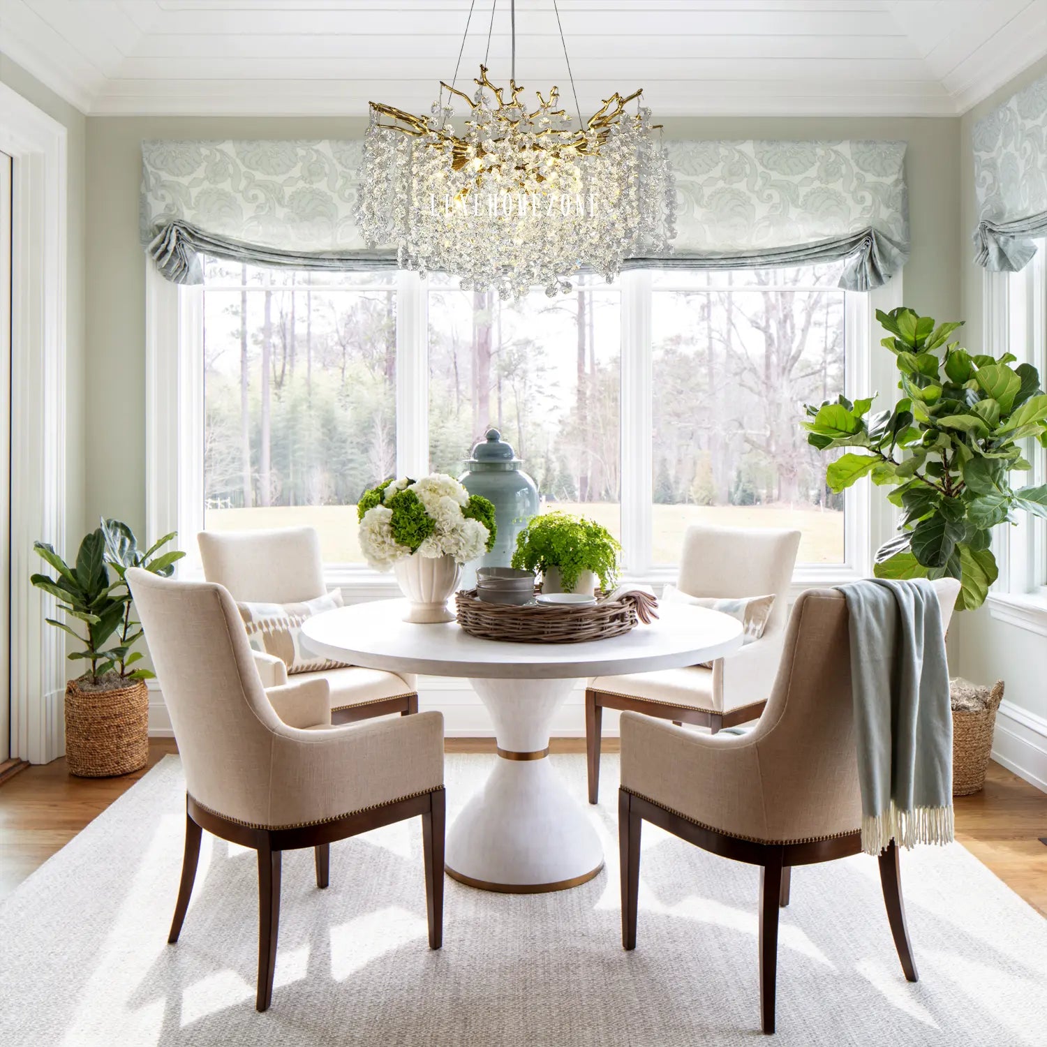 Solara Round Tree Branch Chandelier 30" 40" 55" Tree Branch