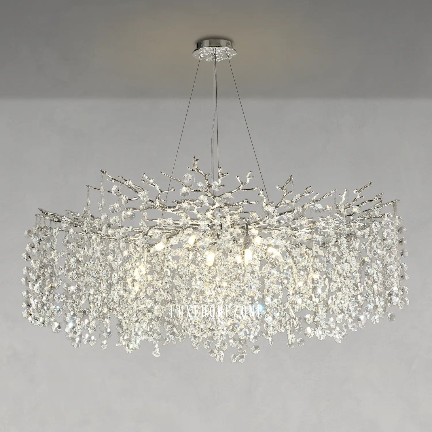 Solara Round Tree Branch Chandelier 30" 40" 55" Tree Branch